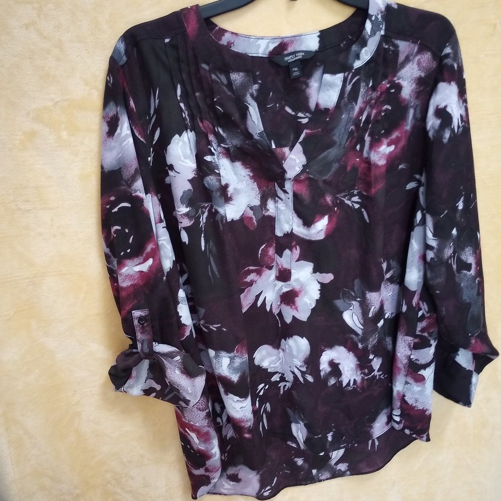 Floral Simply Vera PXL Blouse -Business Casual